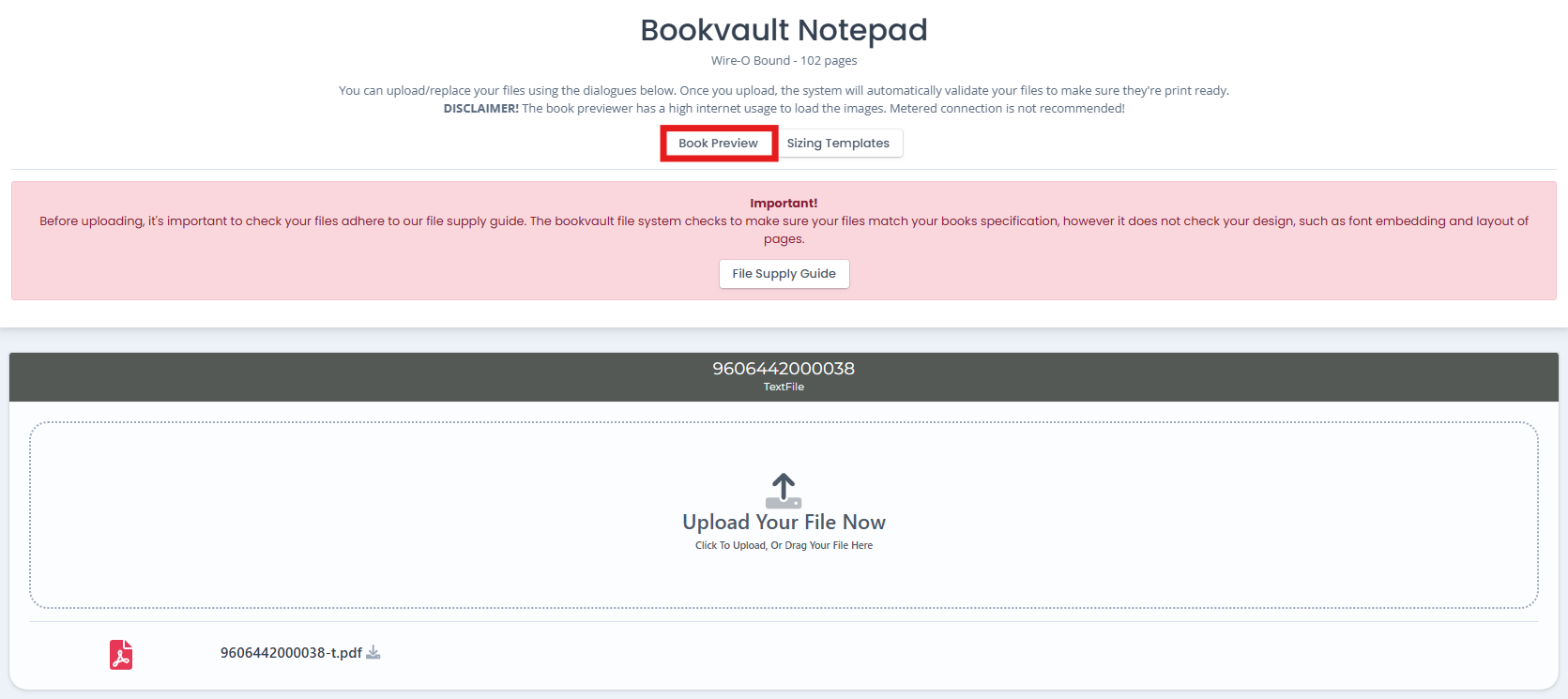 Guide - How to view your book preview