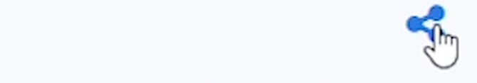 Cursor clicking the share icon in the top-right corner of the Author Profile Settings card